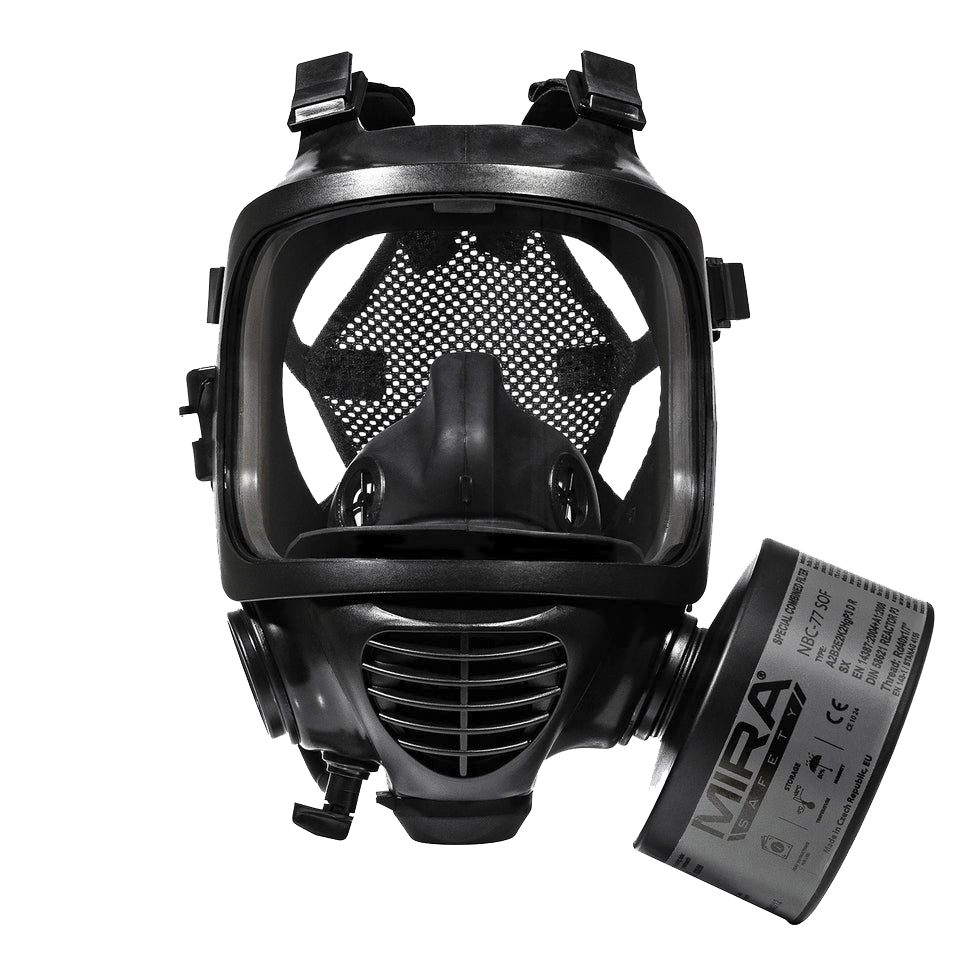 MIRA Safety CM-6M Tactical Gas Mask - Full-Face Respirator for CBRN Defense