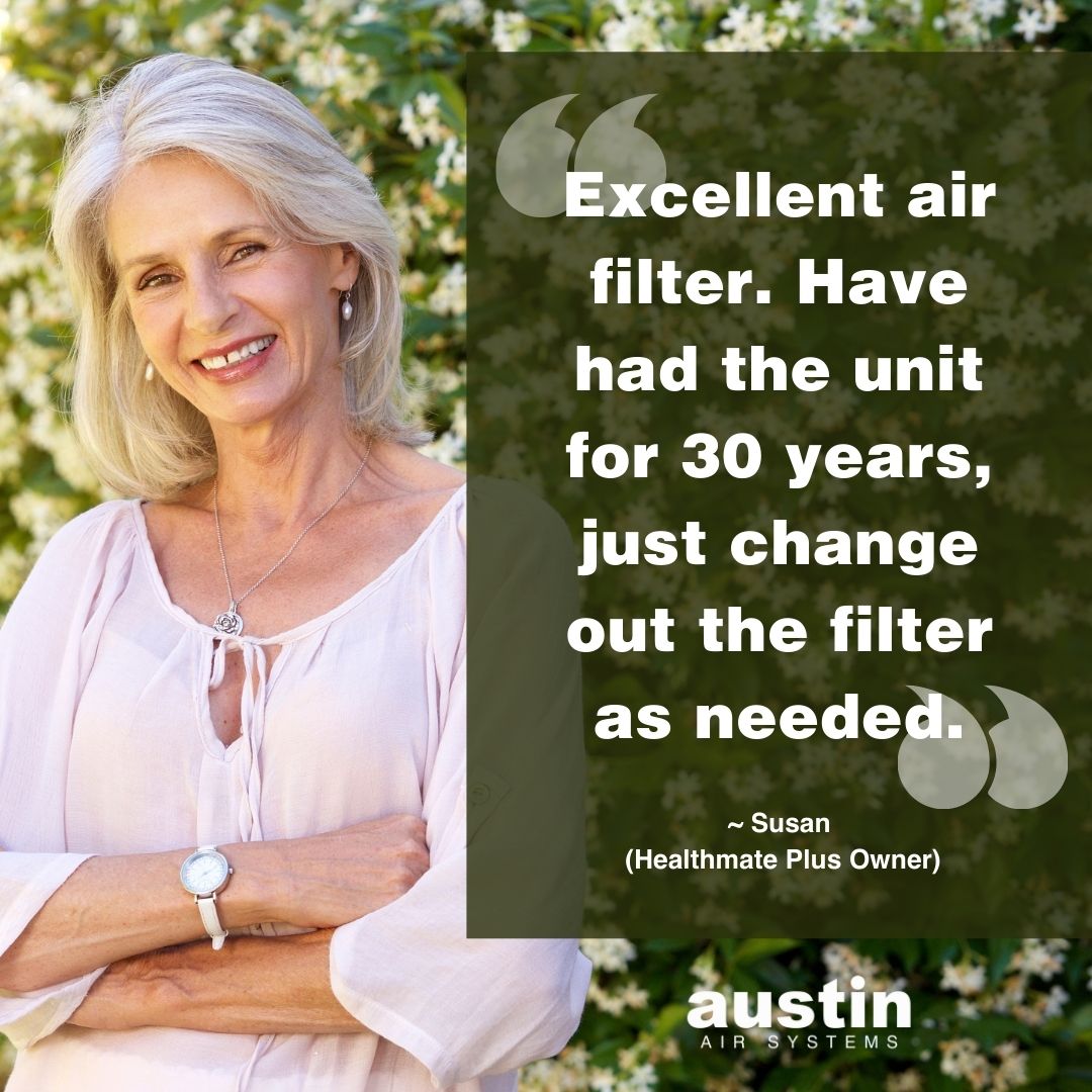Austin Air Healthmate Plus, HEPA Medical-Grade Filtration System with Activated Carbon