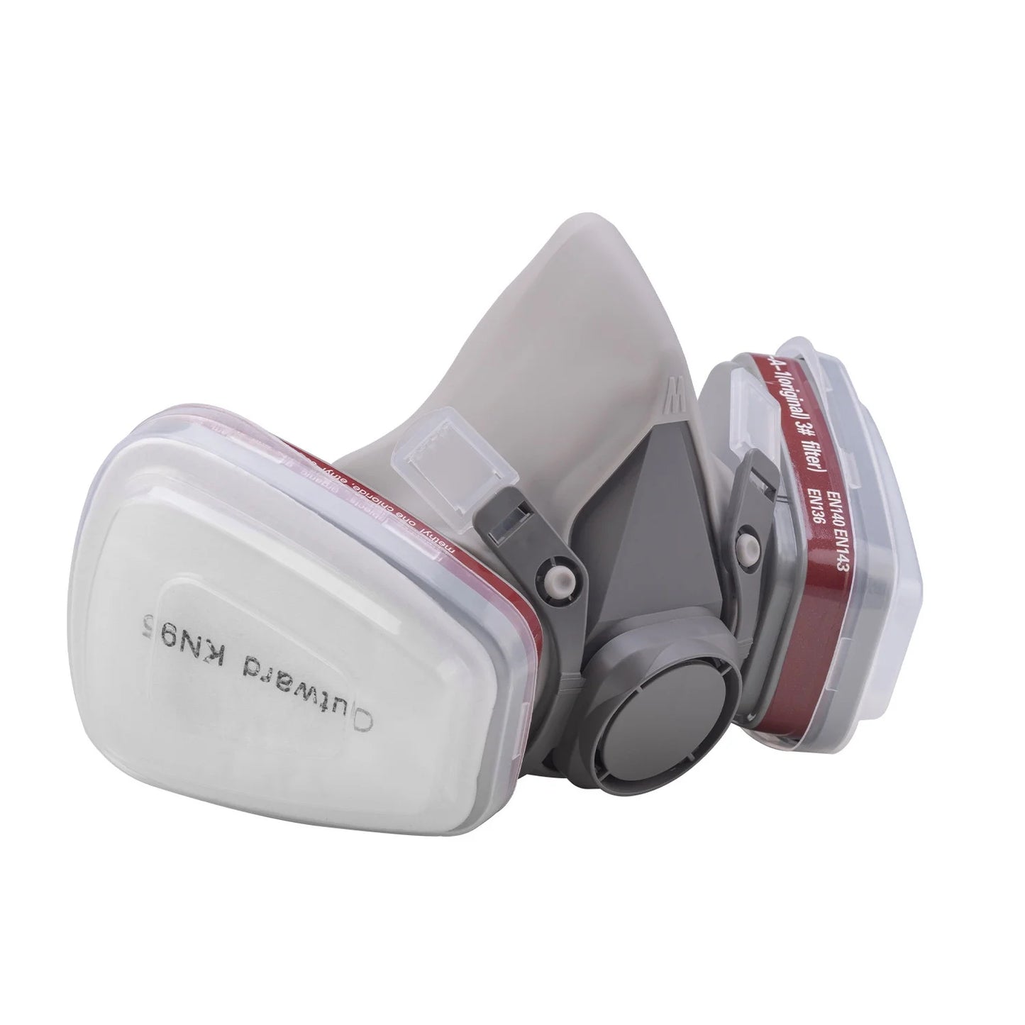 17 in 1 Half Face Gas Mask Facepiece Spray Painting Respirator Safety Suit 6200