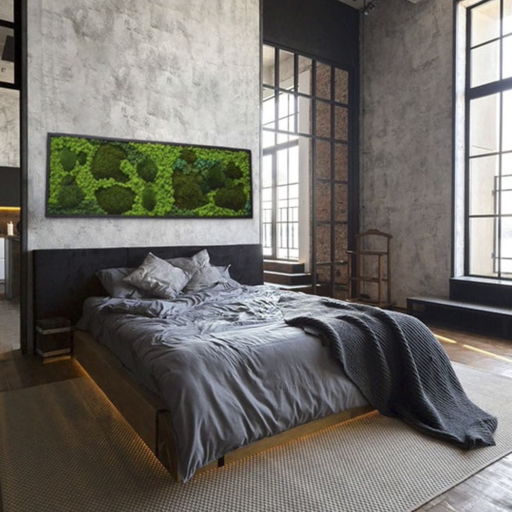 Dark Green Moss Wall Art
