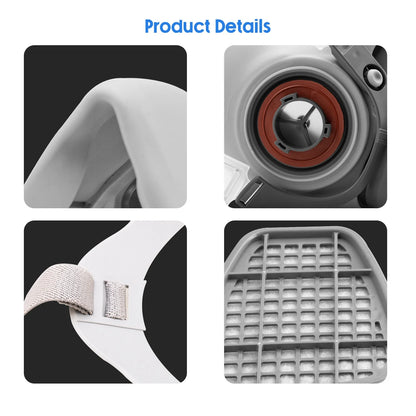 17 in 1 Half Face Gas Mask Facepiece Spray Painting Respirator Safety Suit 6200