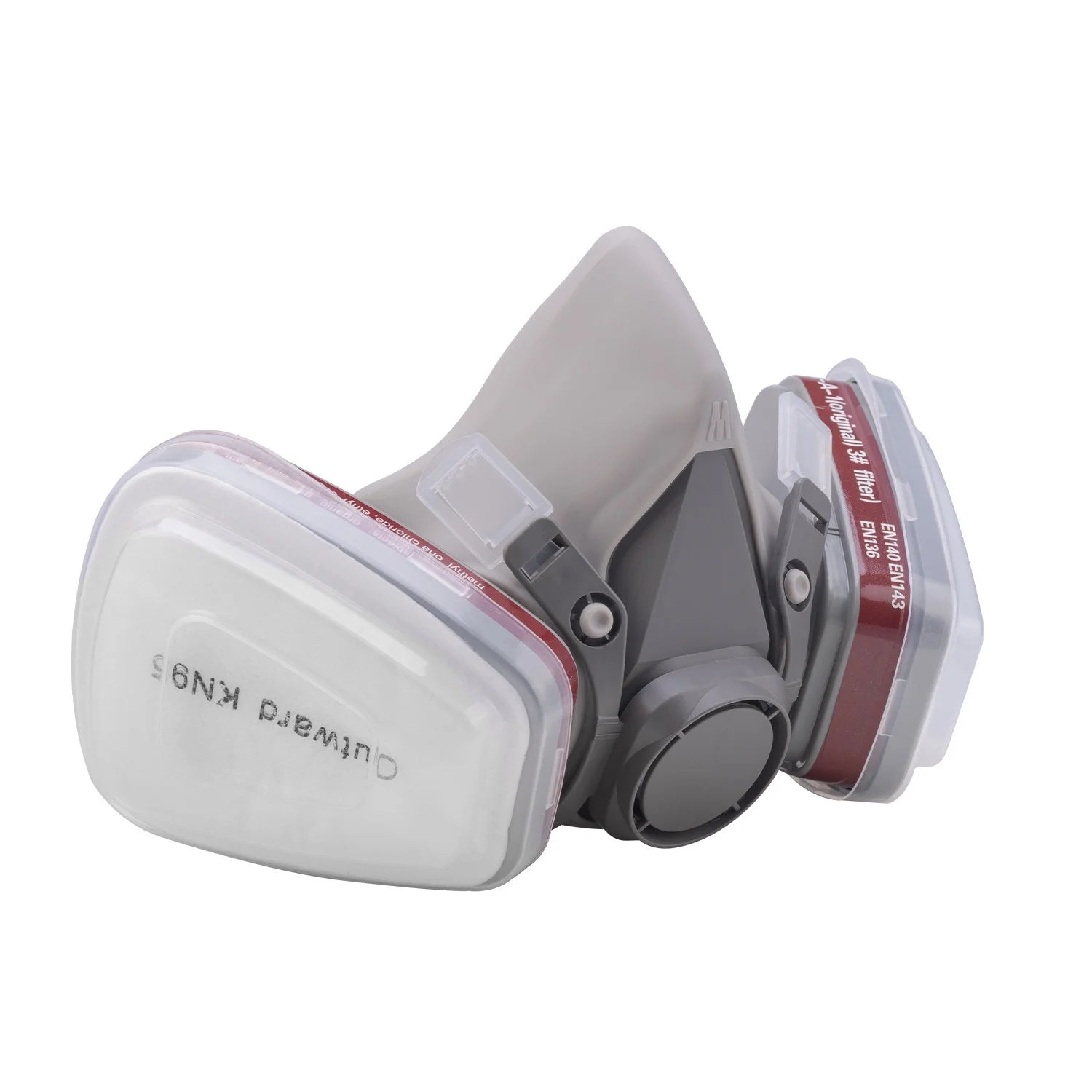 17 in 1 Half Face Gas Mask Facepiece Spray Painting Respirator Safety Suit 6200