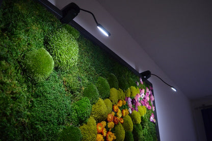 Single Pathway Floral Moss Wall Art - Bright America LLC